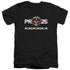 POWER RANGERS/MEGAZORD 25 - S/S ADULT V-NECK 30/1 - BLACK