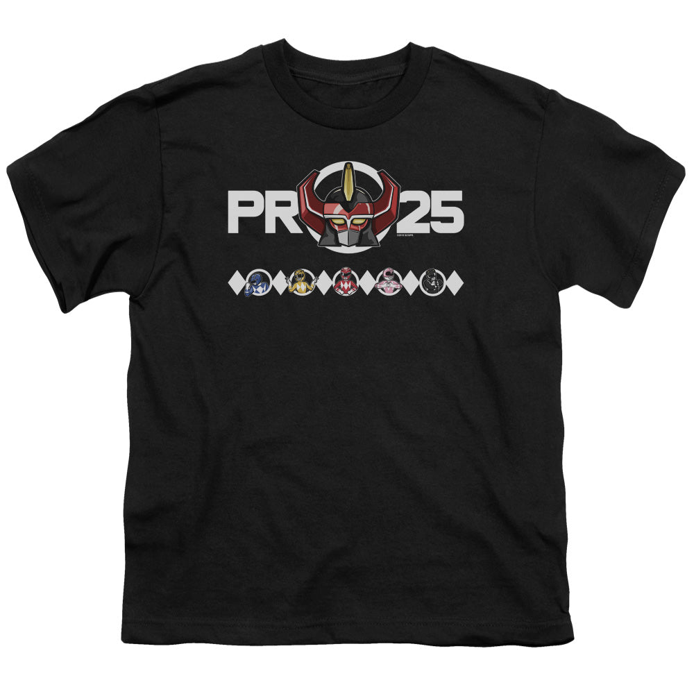 POWER RANGERS/MEGAZORD 25 - S/S YOUTH 18/1 - BLACK