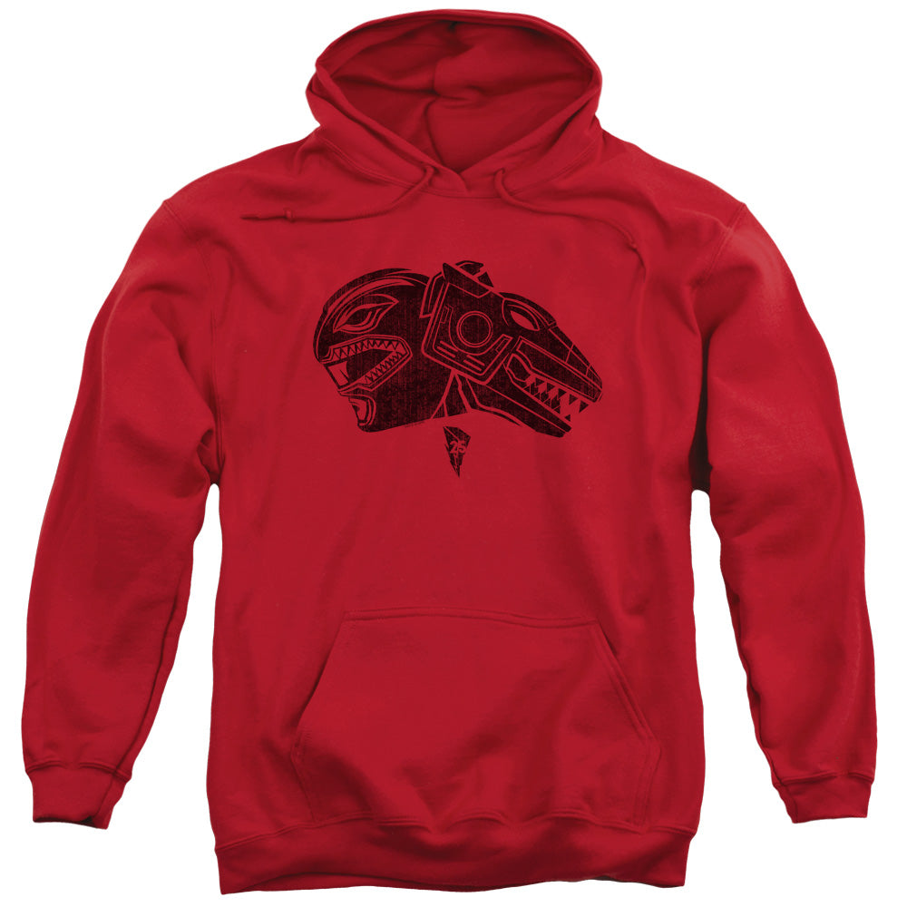 POWER RANGERS/RED - ADULT PULLOVER HOODIE - RED