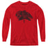 POWER RANGERS/RED - YOUTH LONG SLEEVE TEE - RED