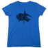 POWER RANGERS/BLUE - S/S WOMENS TEE - ROYAL BLUE