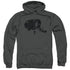 POWER RANGERS/BLACK - ADULT PULLOVER HOODIE - CHARCOAL