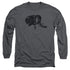 POWER RANGERS/BLACK - L/S ADULT 18/1 - CHARCOAL
