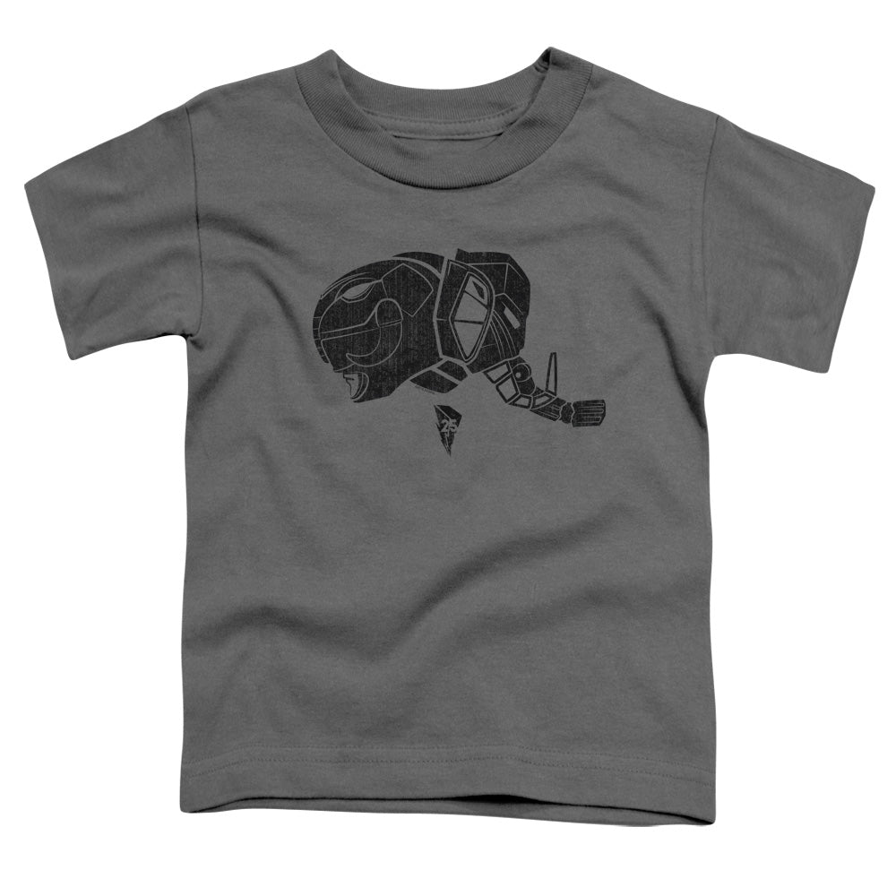 POWER RANGERS/BLACK - S/S TODDLER TEE - CHARCOAL