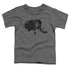 POWER RANGERS/BLACK - S/S TODDLER TEE - CHARCOAL