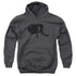 POWER RANGERS/BLACK - YOUTH PULLOVER HOODIE - CHARCOAL