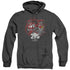 POWER RANGERS/RED 25 - ADULT HEATHER HOODIE - BLACK