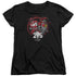 POWER RANGERS/RED 25 - S/S WOMENS TEE - BLACK