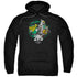 POWER RANGERS/GREEN 25 - ADULT PULLOVER HOODIE - BLACK