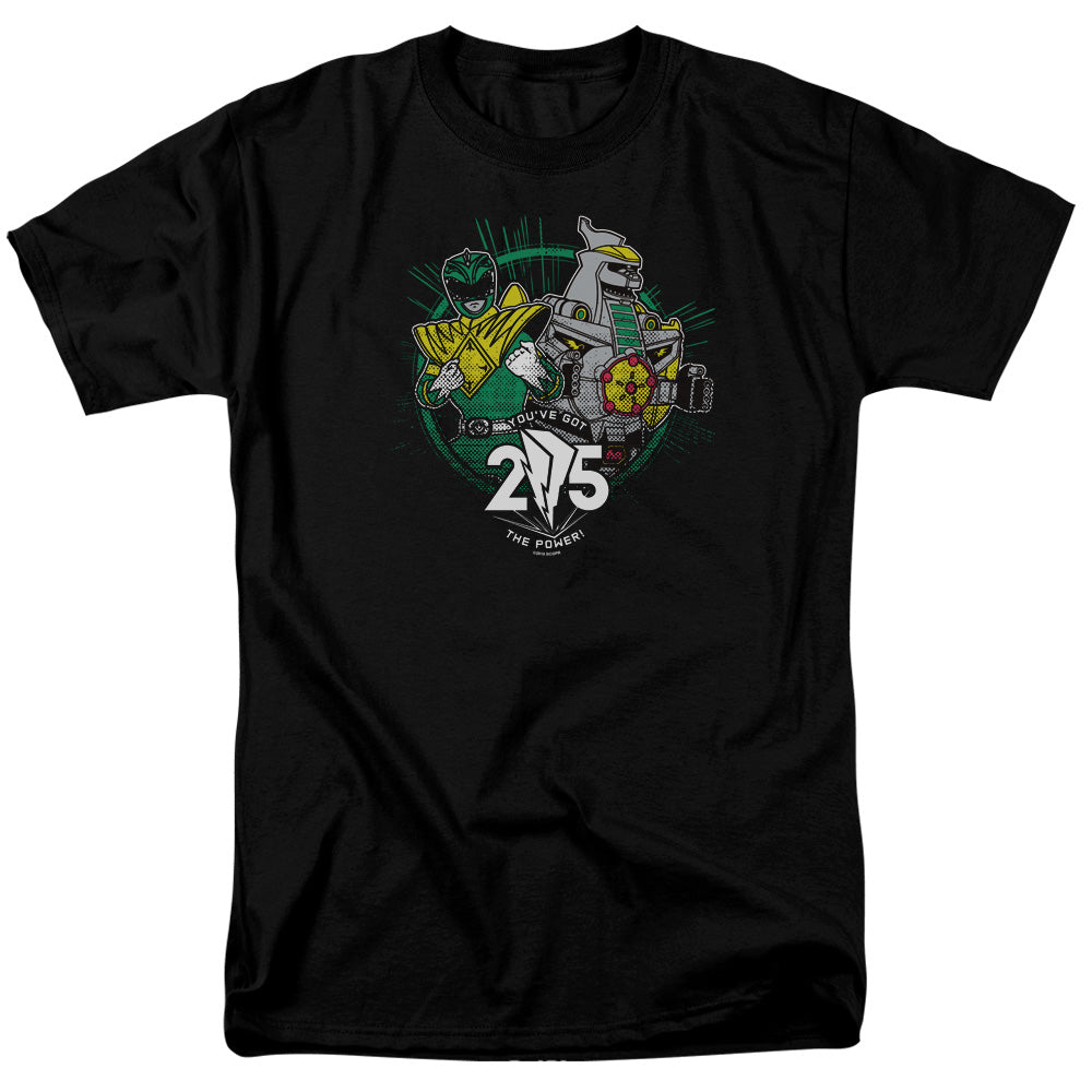 POWER RANGERS/GREEN 25 - S/S ADULT 18/1 - BLACK