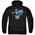 POWER RANGERS/BLUE 25 - ADULT PULLOVER HOODIE - BLACK