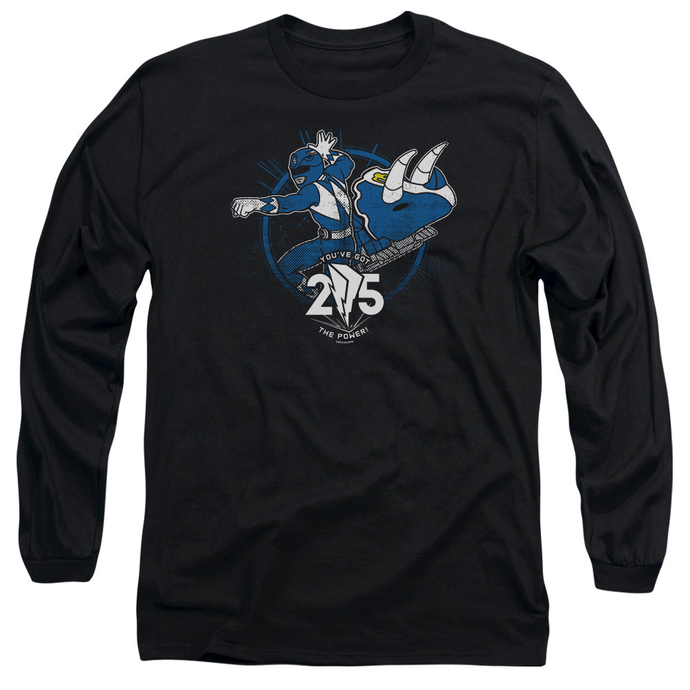 POWER RANGERS/BLUE 25 - L/S ADULT 18/1 - BLACK