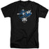 POWER RANGERS/BLUE 25 - S/S ADULT TALL 18/1 - BLACK