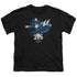 POWER RANGERS/BLUE 25 - S/S YOUTH 18/1 - BLACK