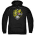 POWER RANGERS/YELLOW 25 - ADULT PULLOVER HOODIE - BLACK
