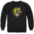 POWER RANGERS/YELLOW 25 - ADULT CREWNECK SWEATSHIRT - BLACK