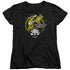 POWER RANGERS/YELLOW 25 - S/S WOMENS TEE - BLACK
