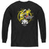 POWER RANGERS/YELLOW 25 - YOUTH LONG SLEEVE TEE - BLACK
