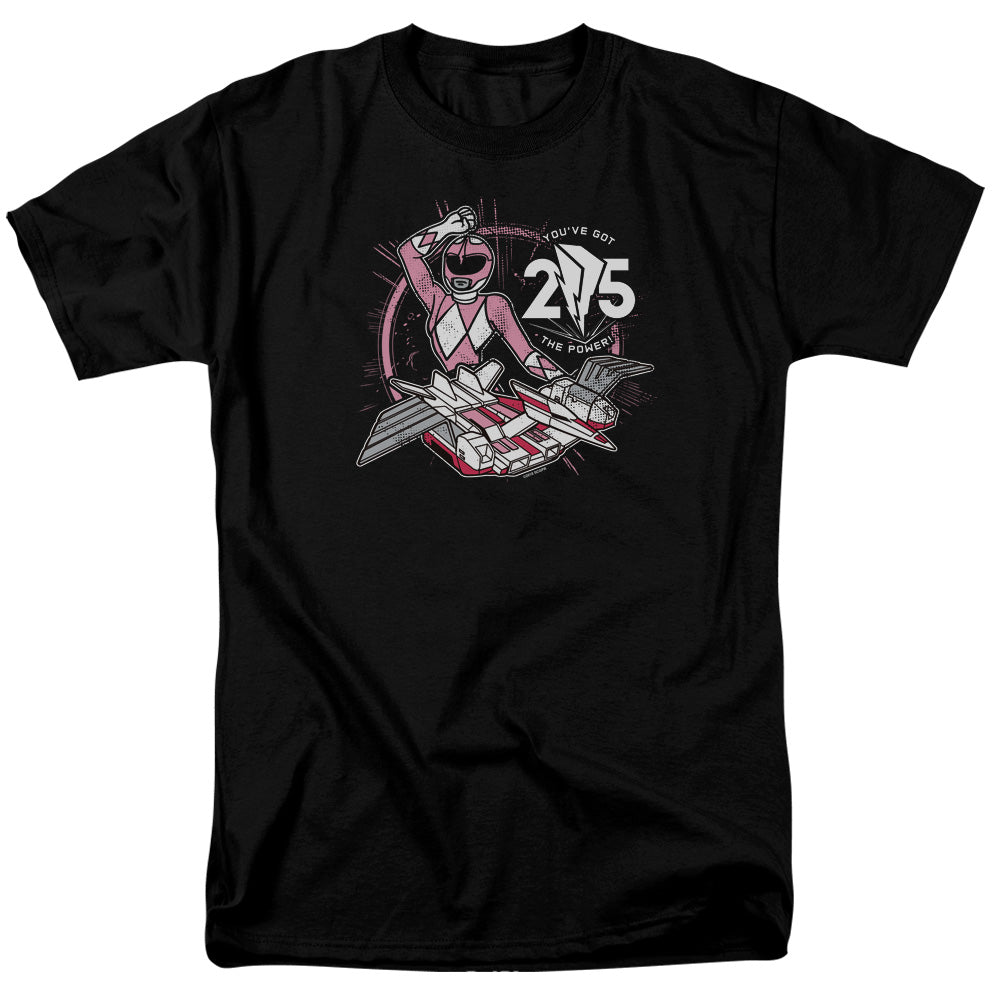 POWER RANGERS/PINK 25 - S/S ADULT 18/1 - BLACK