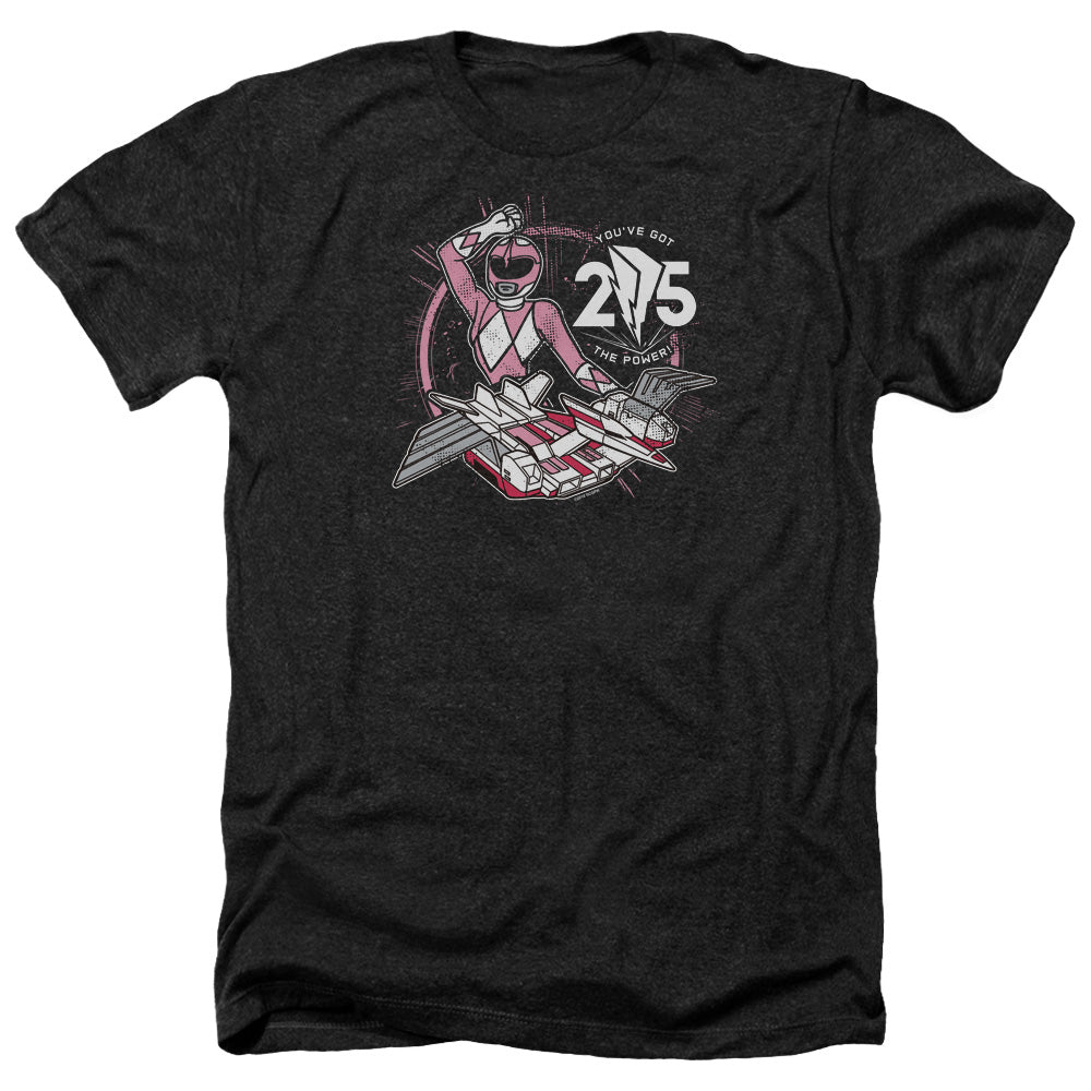 POWER RANGERS/PINK 25 - ADULT HEATHER - BLACK