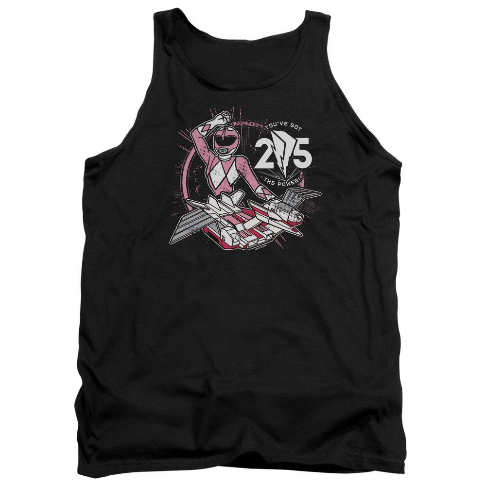 POWER RANGERS/PINK 25 - ADULT TANK - BLACK