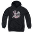 POWER RANGERS/PINK 25 - YOUTH PULLOVER HOODIE - BLACK