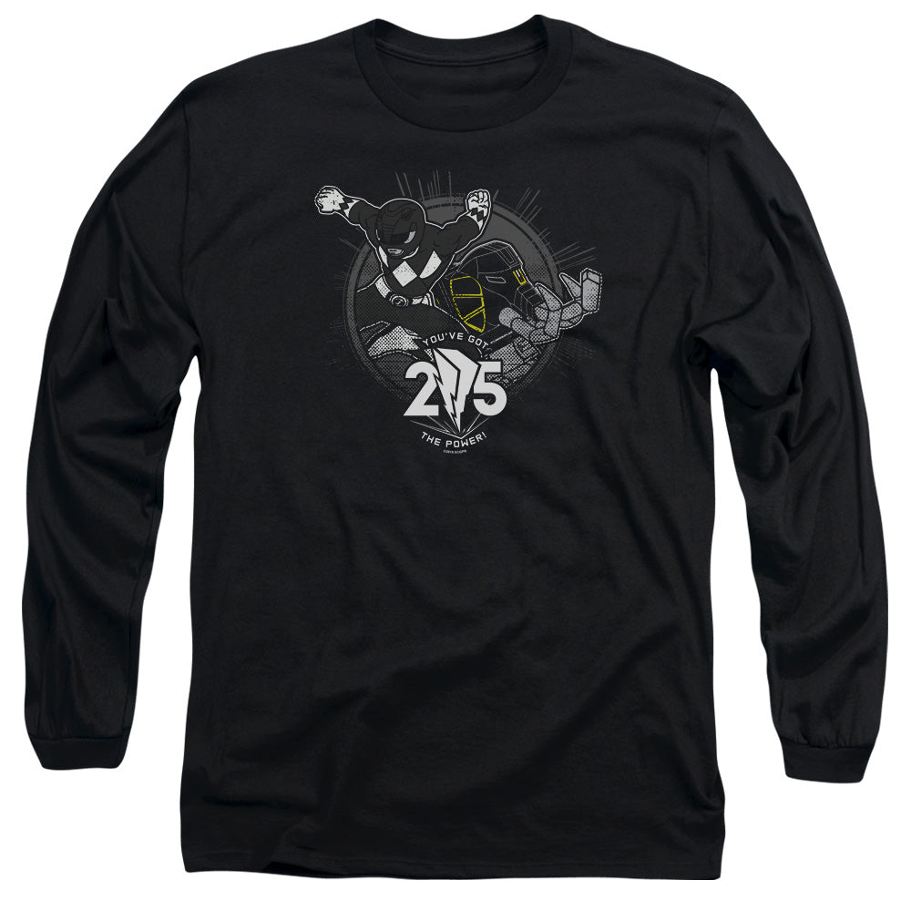 POWER RANGERS/BLACK 25 - L/S ADULT 18/1 - BLACK