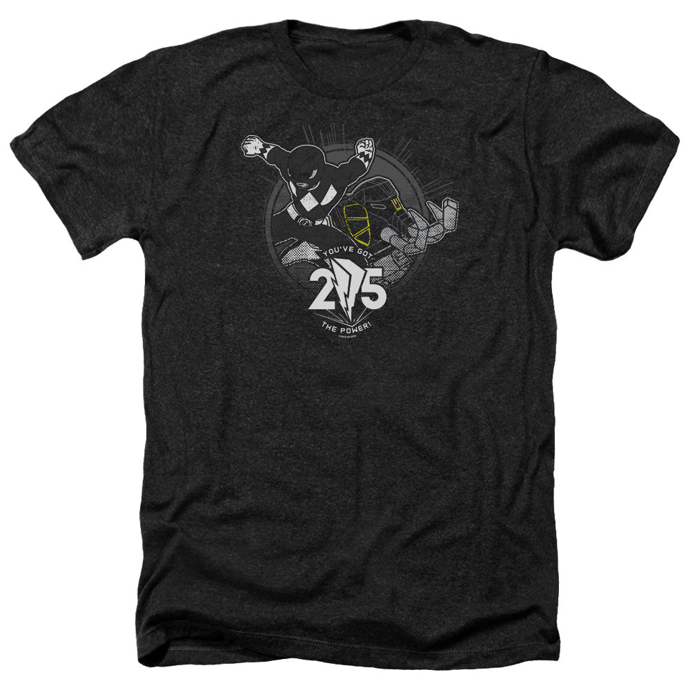 POWER RANGERS/BLACK 25 - ADULT HEATHER - BLACK