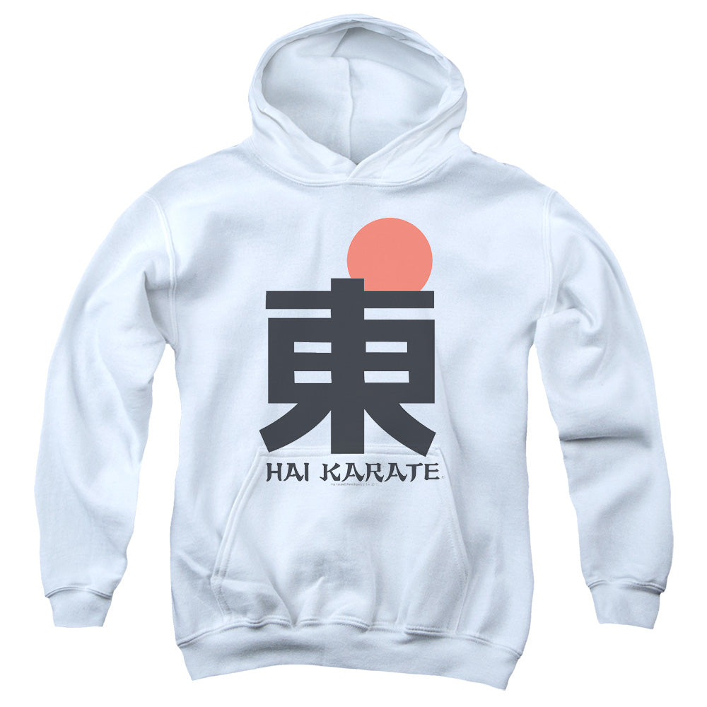 HAI KARATE/LOGO - YOUTH PULLOVER HOODIE - WHITE