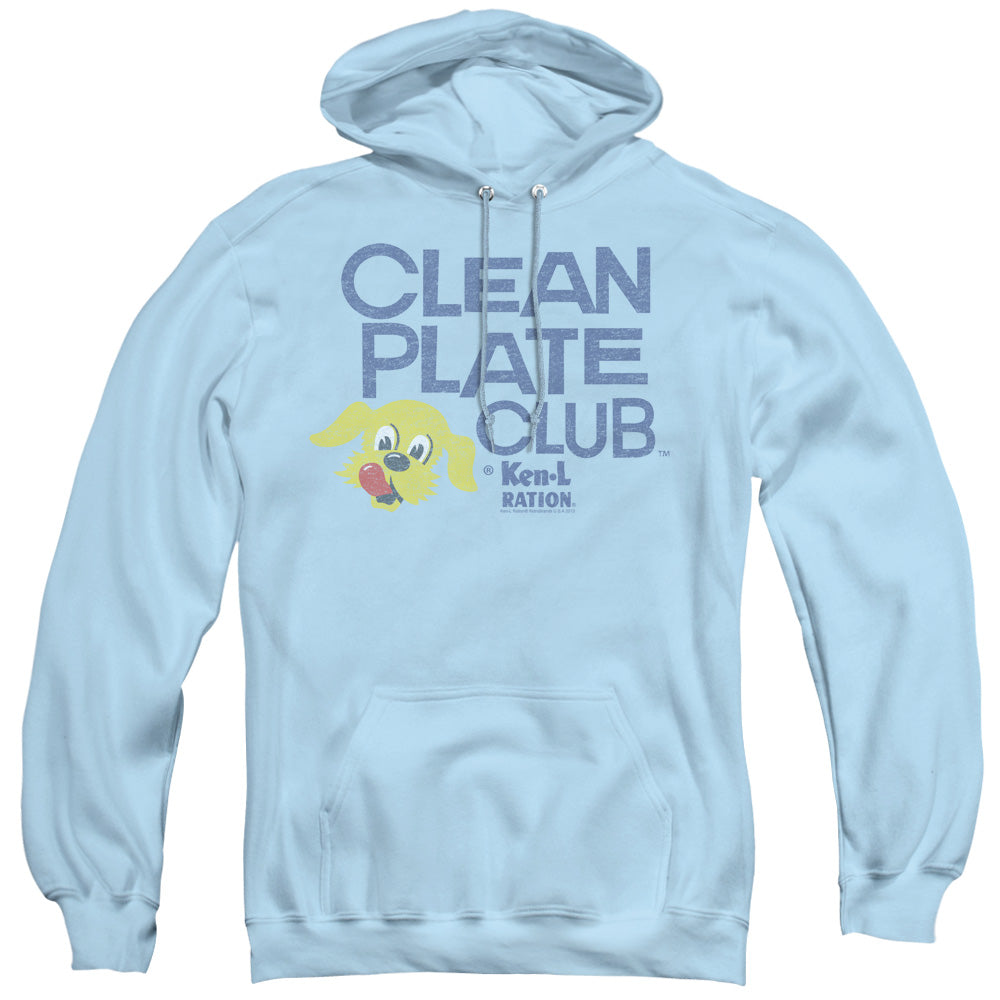 KEN L RATION/CLEAN PLATE - ADULT PULLOVER HOODIE - LIGHT BLUE