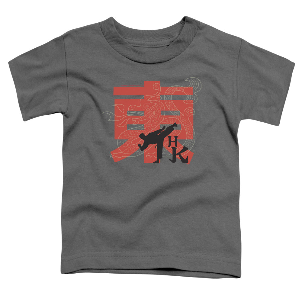 HAI KARATE/HK KICK - S/S TODDLER TEE - CHARCOAL