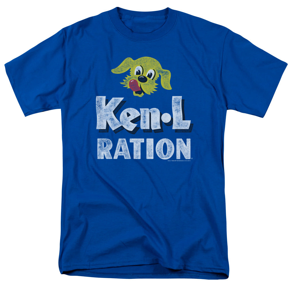 KEN L RATION/DISTRESSED LOGO - S/S ADULT 18/1 - ROYAL BLUE