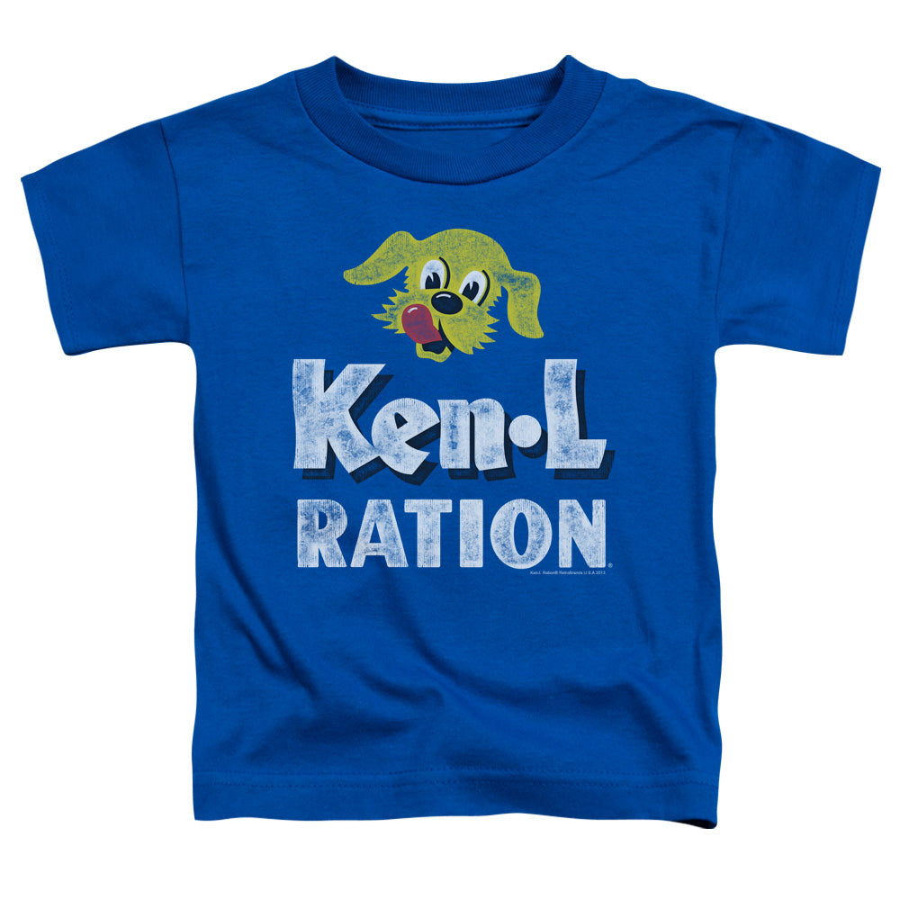 KEN L RATION/DISTRESSED LOGO - S/S TODDLER TEE - ROYAL BLUE