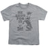 KEN L RATION/BEGS - S/S YOUTH 18/1 - ATHLETIC HEATHER
