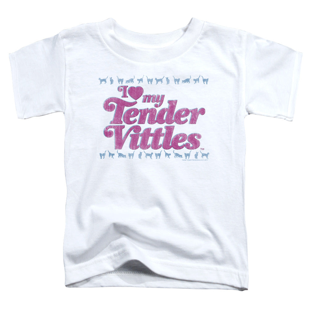 TENDER VITTLES/LOVE - S/S TODDLER TEE - WHITE