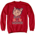 PUSS N BOOTS/BOOT A LICIOUS - ADULT CREWNECK SWEATSHIRT - RED