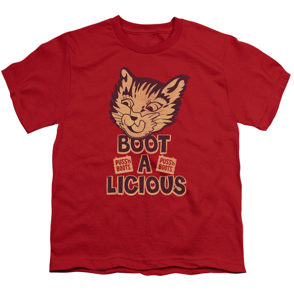 PUSS N BOOTS/BOOT A LICIOUS - S/S YOUTH 18/1 - RED