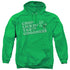 PUSS N BOOTS/CHOP LICKIN TASTY GOODNESS - ADULT PULLOVER HOODIE - KELLY GREEN