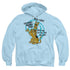 SCOOBY DOO/QUOTED - ADULT PULLOVER HOODIE - LIGHT BLUE