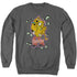SCOOBY DOO/BEING WATCHED - ADULT CREWNECK SWEATSHIRT - CHARCOAL