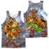 SCOOBY DOO/SCOOBY AND SHAGGY (FRONT/BACK PRINT) - ADULT POLY TANK TOP - MULTI
