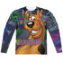 SCOOBY DOO/BIG DOG (FRONT/BACK PRINT) - L/S ADULT POLY CREW  - MULTI