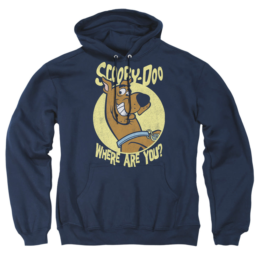 SCOOBY DOO/WHERE ARE YOU - ADULT PULLOVER HOODIE - NAVY