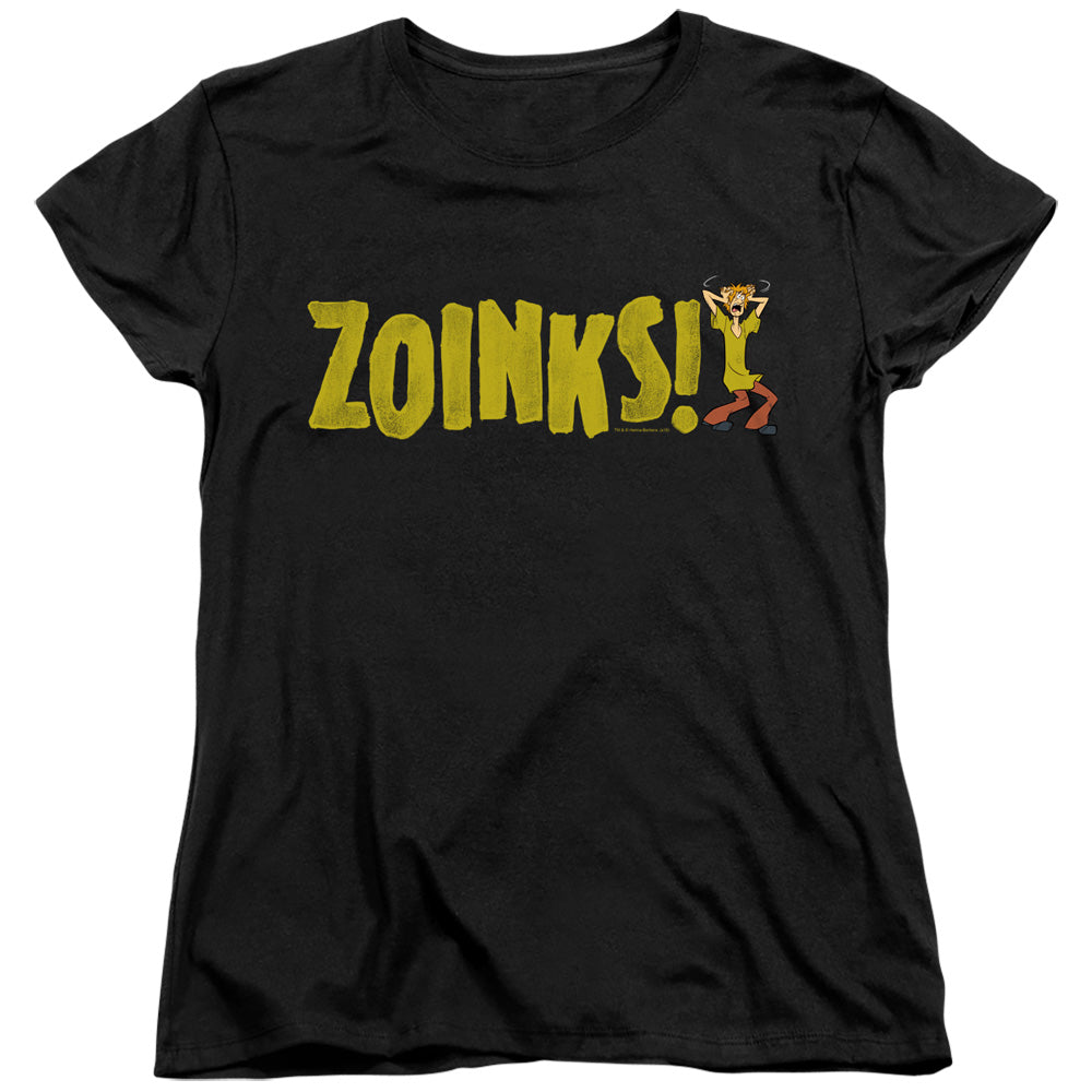 SCOOBY DOO/ZOINKS - S/S WOMENS TEE - BLACK