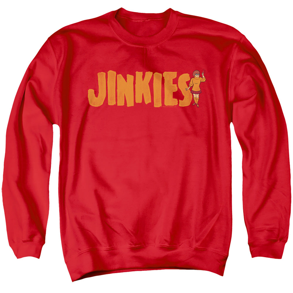 SCOOBY DOO/JINKIES - ADULT CREWNECK SWEATSHIRT - RED