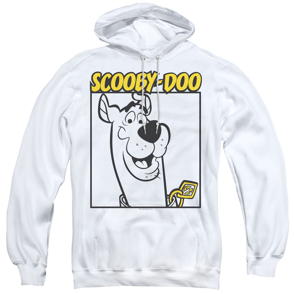 SCOOBY DOO/SCOOBY SQUARE - ADULT PULLOVER HOODIE - WHITE