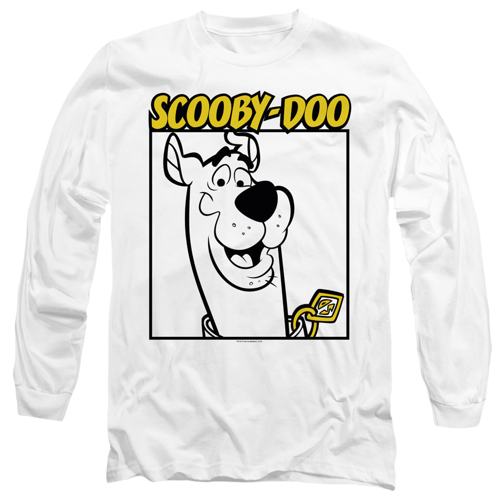 SCOOBY DOO/SCOOBY SQUARE - L/S ADULT 18/1 - WHITE