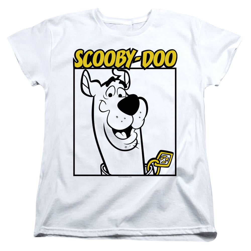SCOOBY DOO/SCOOBY SQUARE - S/S WOMENS TEE - WHITE