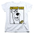 SCOOBY DOO/SCOOBY SQUARE - S/S WOMENS TEE - WHITE