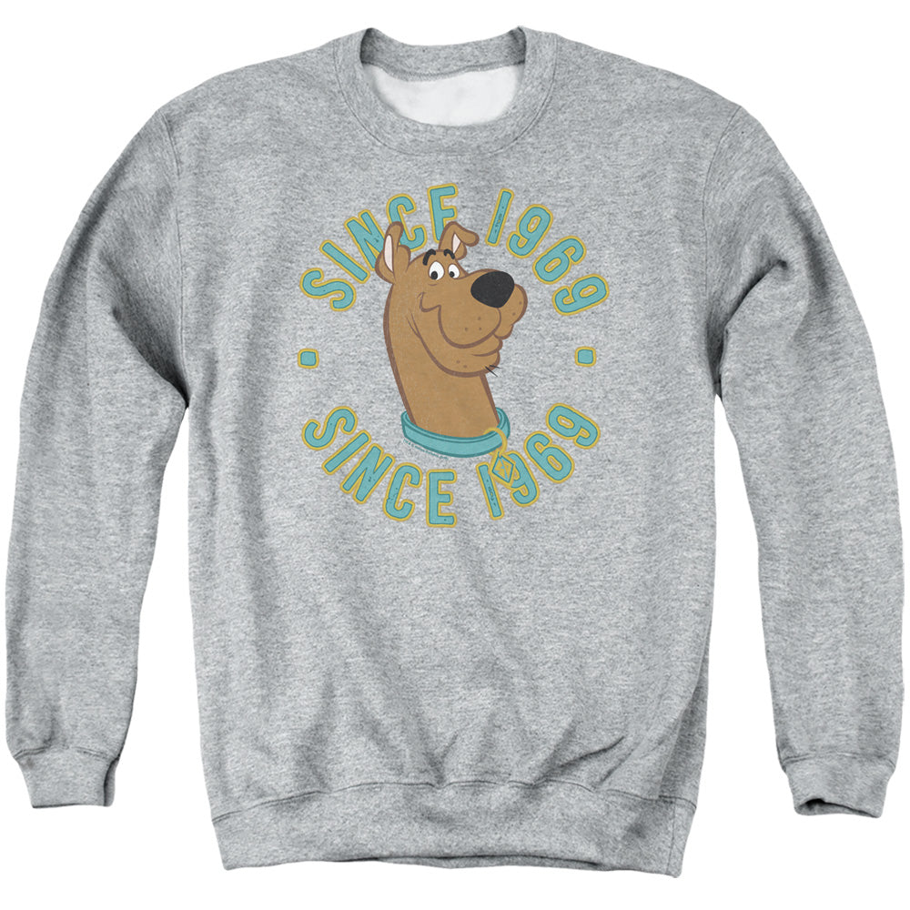 SCOOBY DOO/SCOOBY 1969 - ADULT CREWNECK SWEATSHIRT - ATHLETIC HEATHER